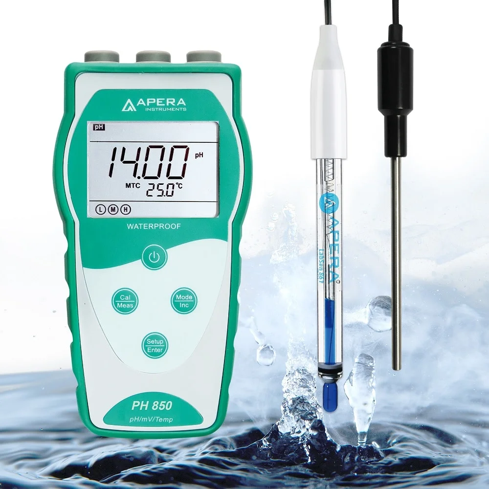PH850-HT pH Meter for High Temperature and Caustic Solutions